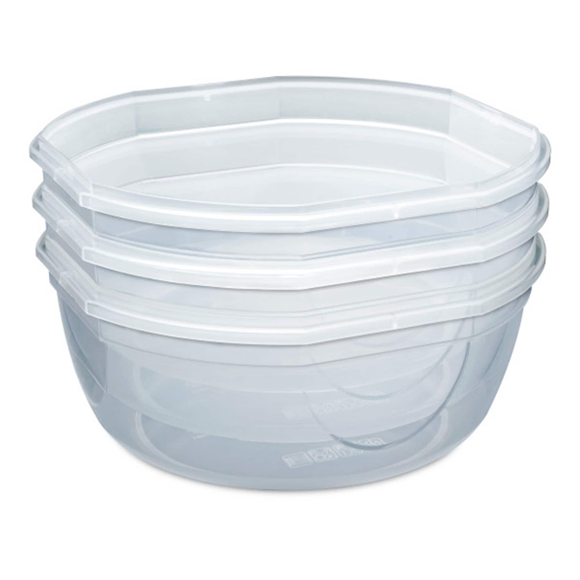 Sterilite - Ultra Seal 8.10 Quart Plastic Food Storage Bowl Container, 8 Pack - Clear - Thumbnail 5