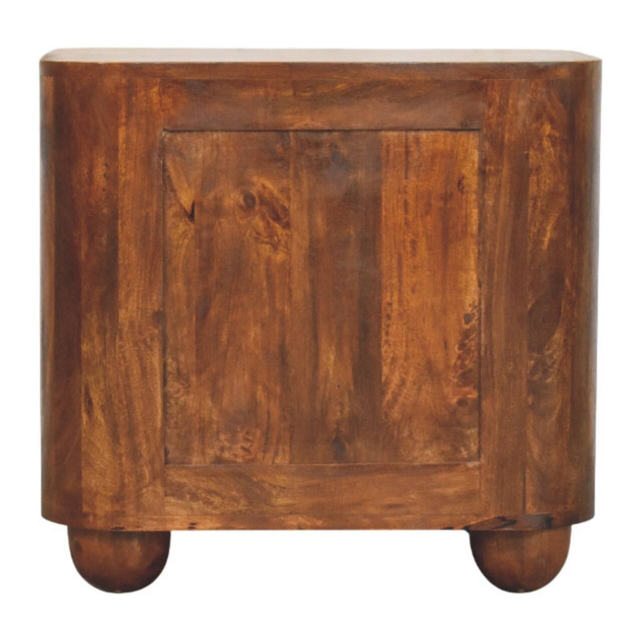 Angle. Artisan Furniture - Artisan Furniture Solid Wood Ribera Bedside Table, 2 Drawers, Brown - Brown.