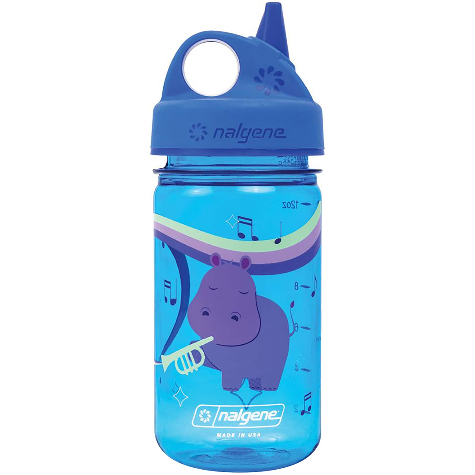 Nalgene - Kid's Sustain 12 oz. Grip-N-Gulp Sippy Cup - Musical Hippo