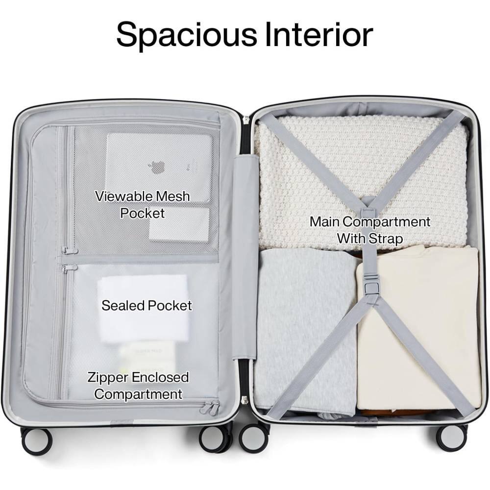 Spacious Interior

- Viewable Mesh Pocket
- Sealed Pocket
- Zipper Enclosed Compartment
- Main Compartment With Strap