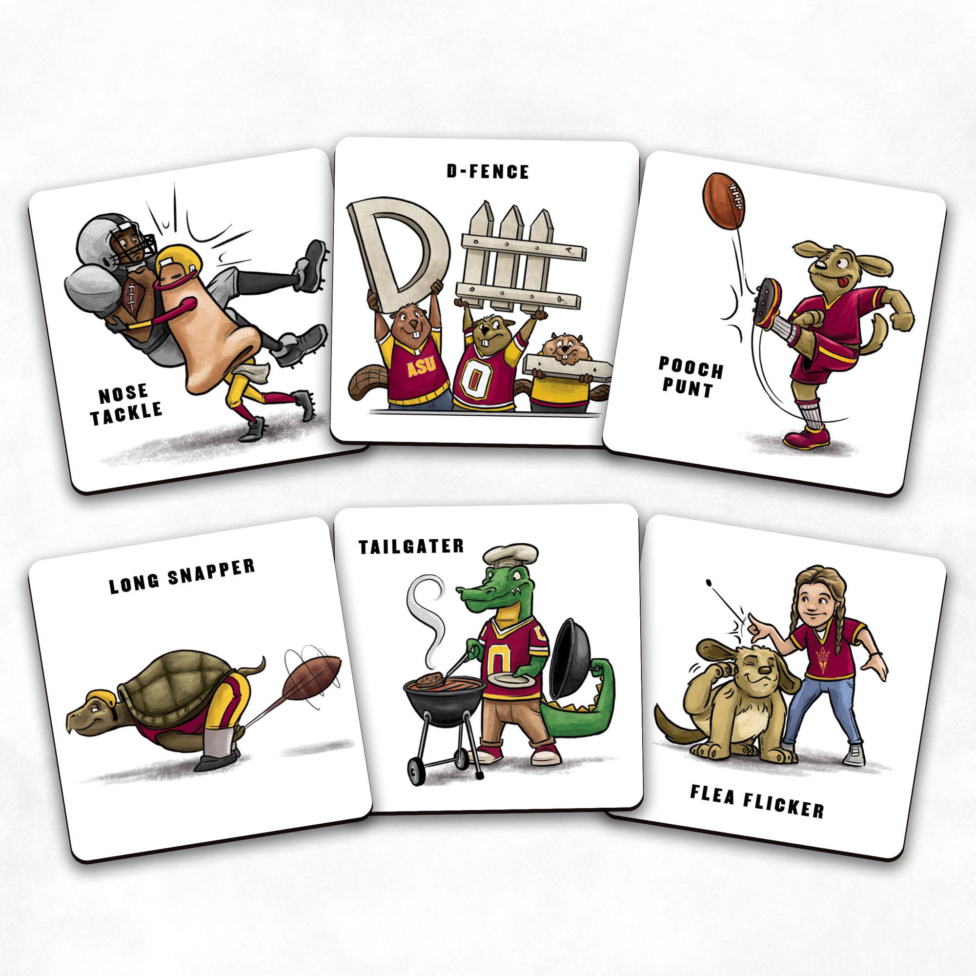 - Nose Tackle
- D-Fence
- Pooch Punt
- Long Snapper
- Tailgater
- Flea Flicker