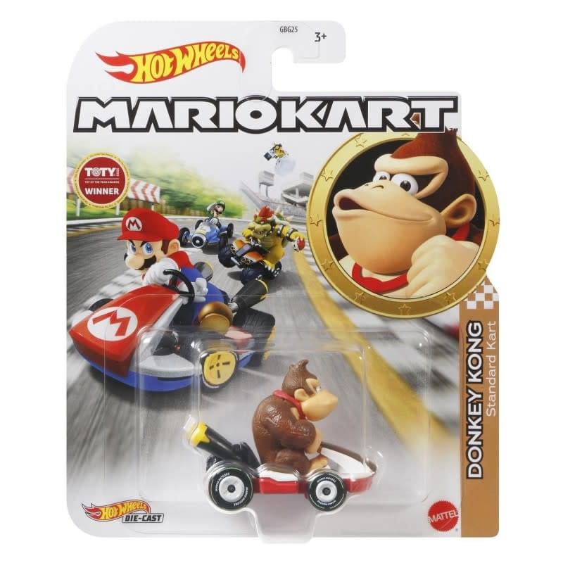 GBG25 3+ Hot Wheels Mario Kart TOTY Winner M 1 Hot Wheels Die-Cast Kart Kong Standard Donkey Kong