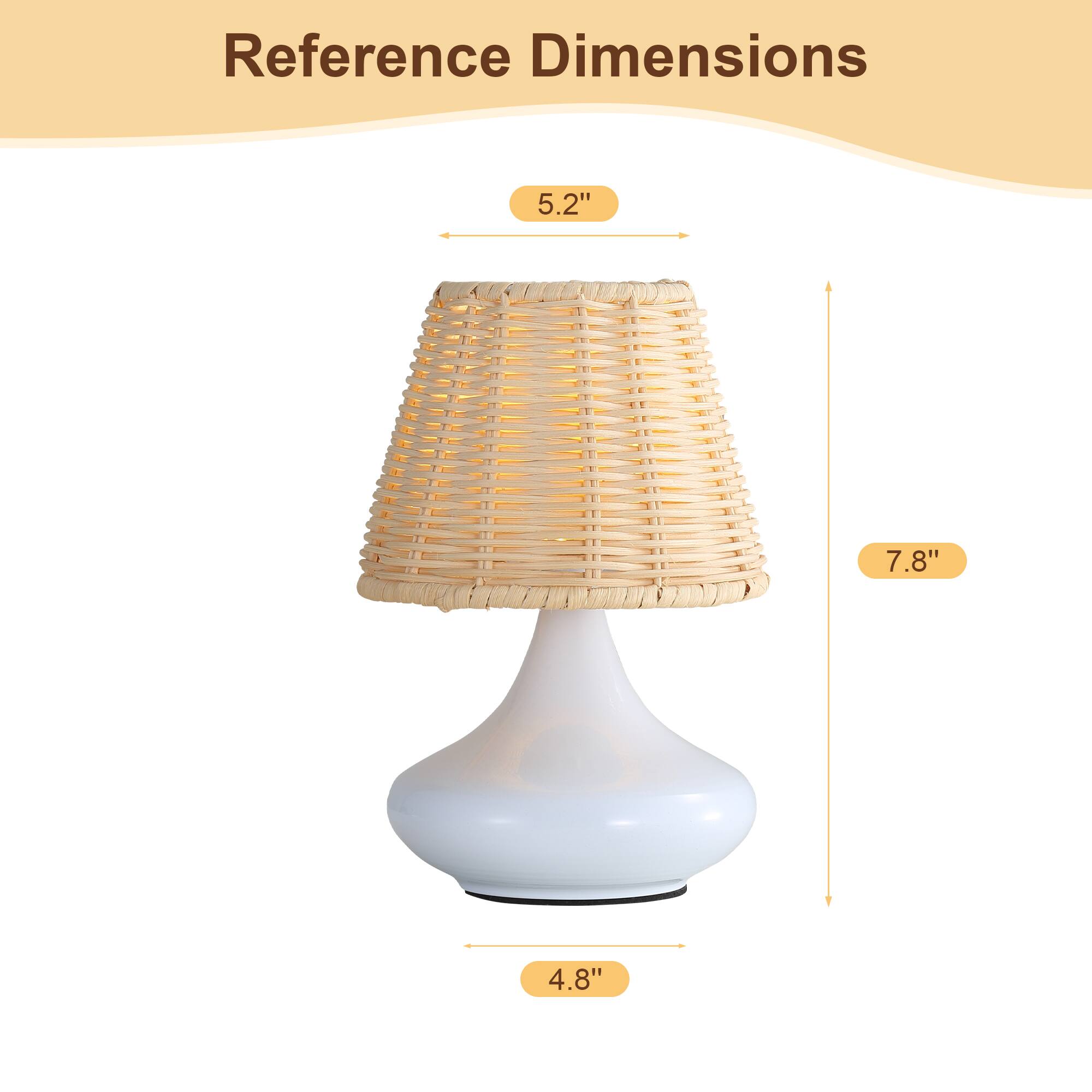 Reference Dimensions  
5.2" 7.8" 4.8"