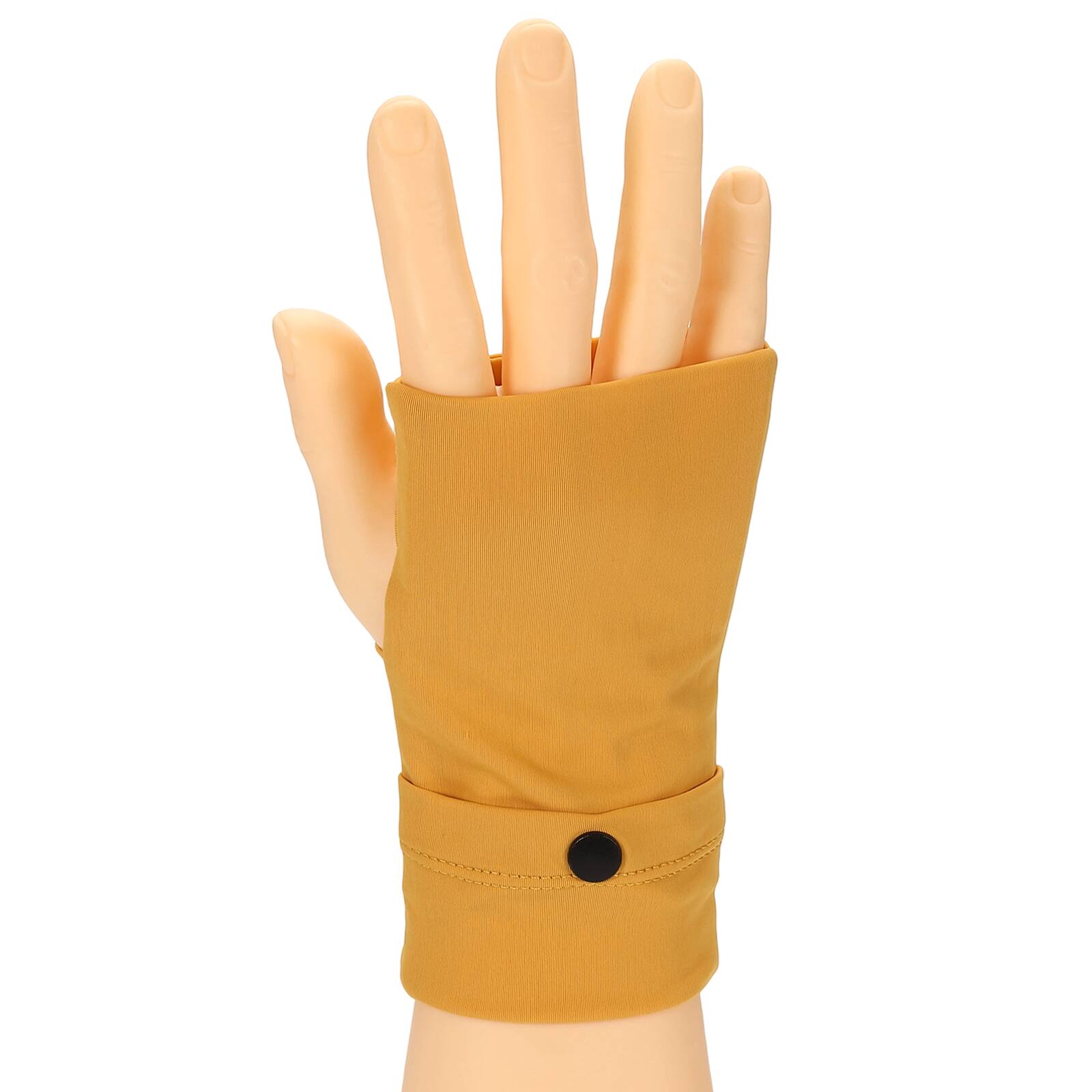 Unique Bargains - Sports Wristband Phone Sleeve for Running Right Forearm Armband Cell Phone Holder Up to 7.5" for Outdoor Cards Keys - Dark Yellow