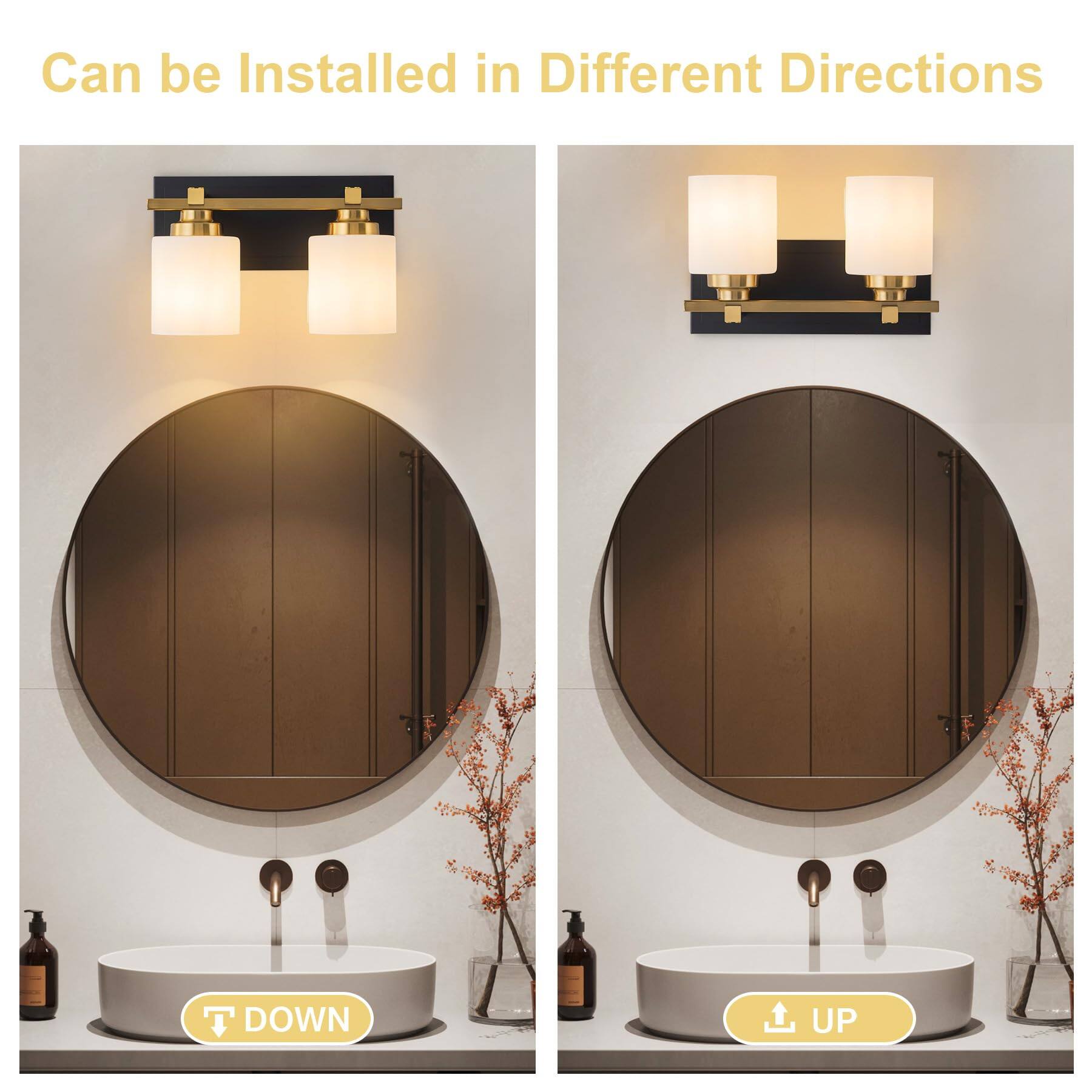 Can be Installed in Different Directions

T DOWN

UP