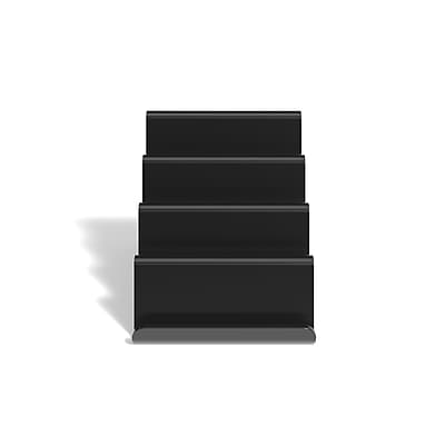 Alt View 2. TRU RED - 4 Compartment Business Card Holders, 100 Card Capacity, Each - Black.