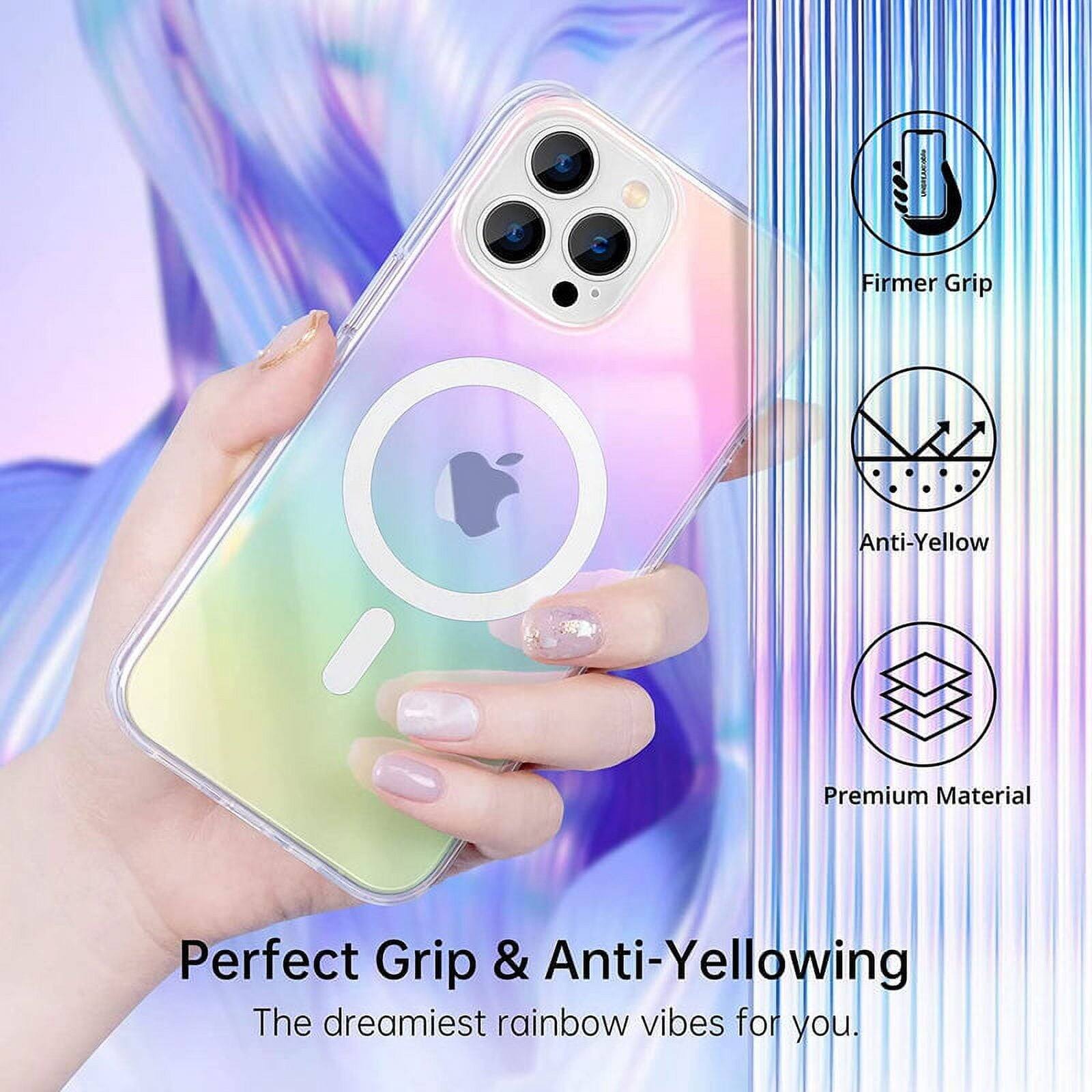 Perfect Grip & Anti-Yellowing, Firmer Grip, Anti-Yellow, Premium Material, The dreamiest rainbow vibes for you.