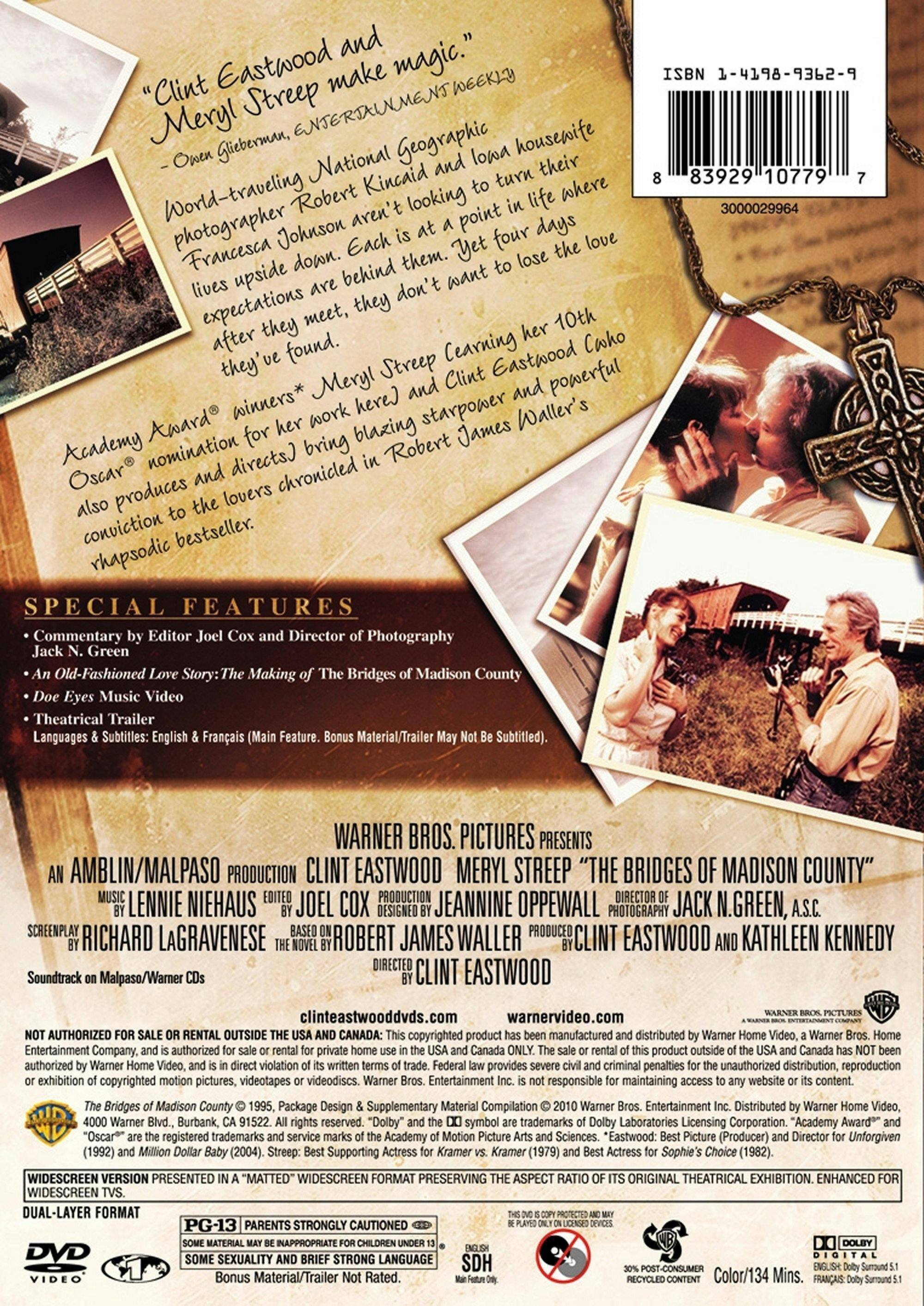The Bridges of Madison County (DVD Widescreen) [DVD] [Standard