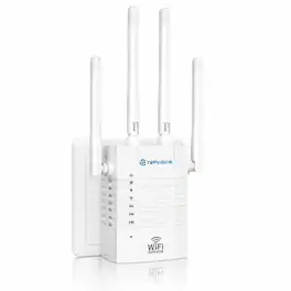 TOPVISION - Dual-Band Wi-Fi Extender with 1200-Megabits Per Second Speed and Coverage for Up to 8800 Square Feet - White