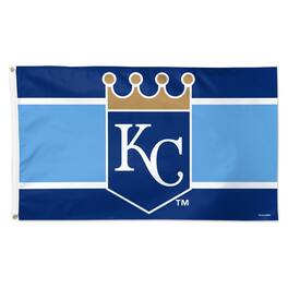 WinCraft - Kansas City Royals 3' x 5' Horizontal Stripe Deluxe Single-Sided Flag - Multicolor