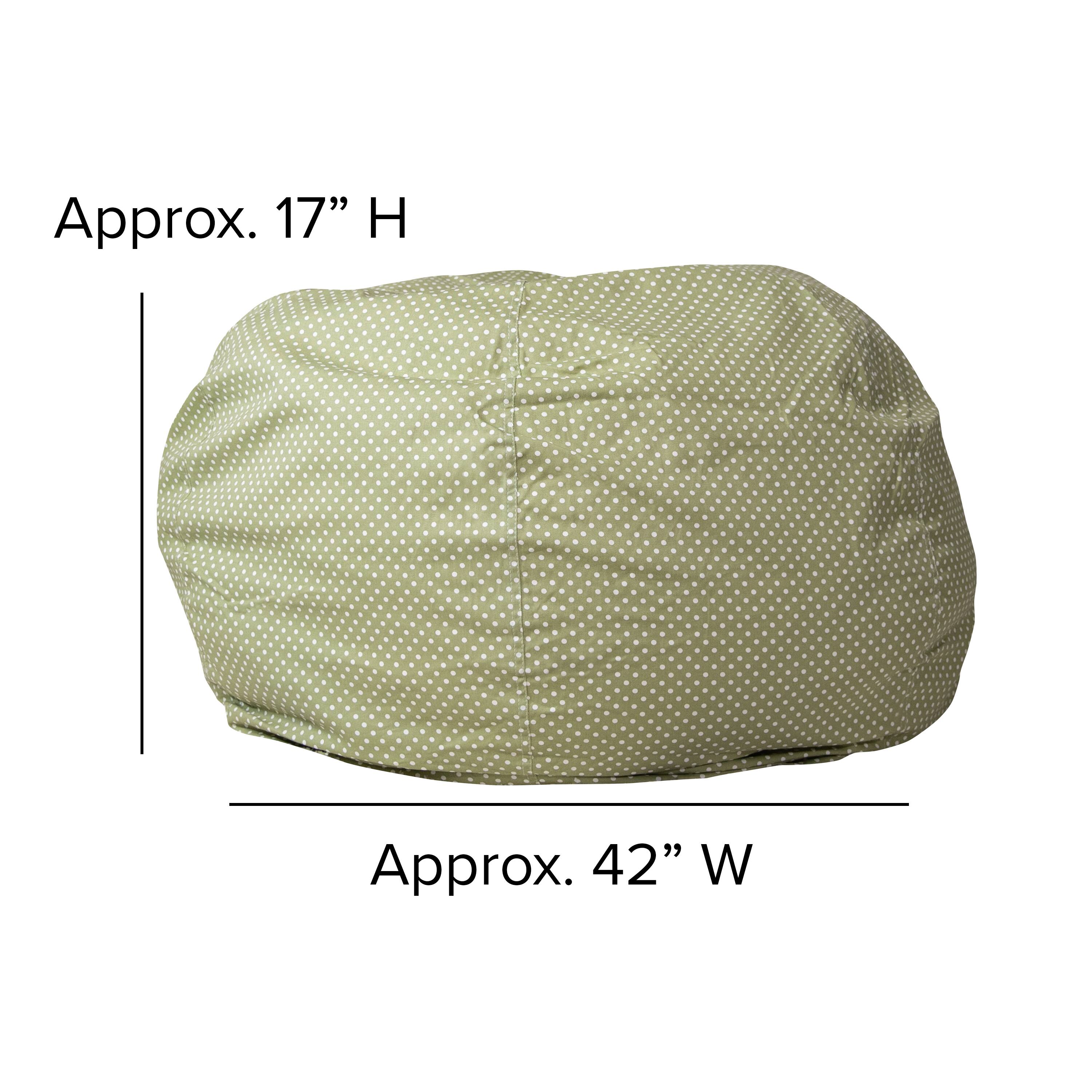 Alt View 12. Alamont Home - Oversized Bean Bag Chair for Kids and Adults - Green Dot.