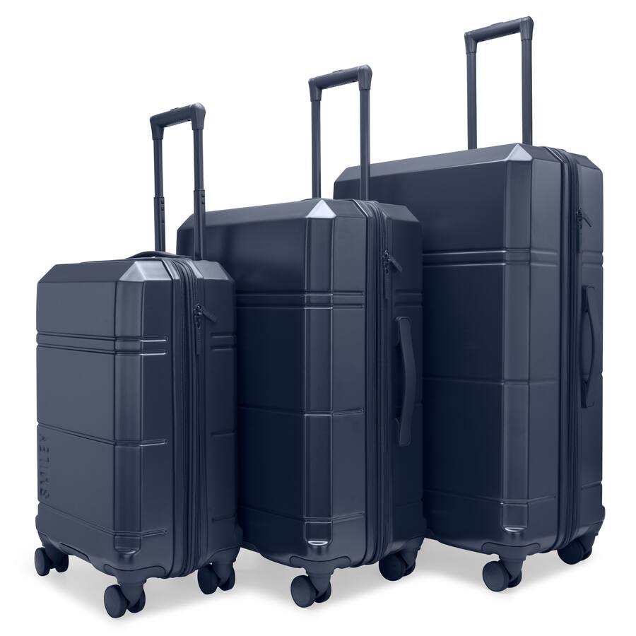 Smiley World SMILEY Cheerful Cruiser 3 Piece Expandable Hardside ...