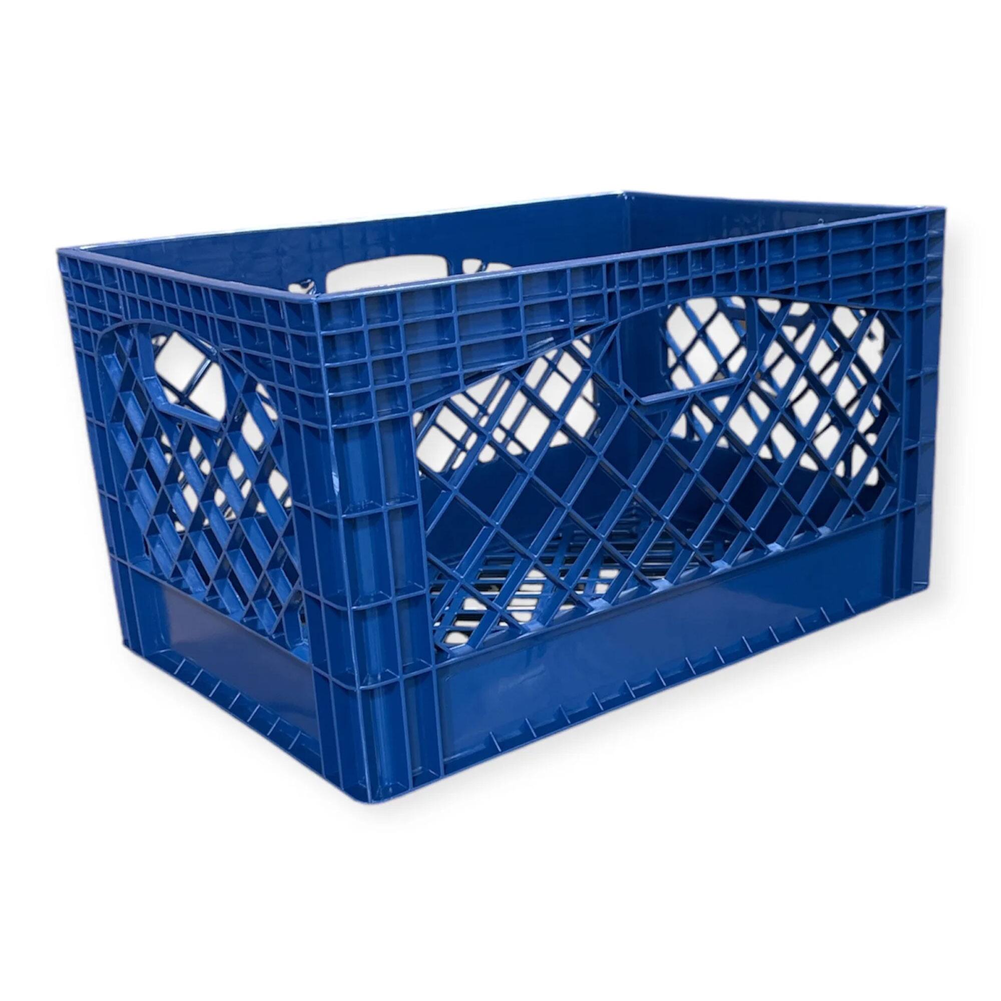 Alt View 1. Juggernaut Storage - Juggernaut Storage 3-Pack Crate for Office Storage & Classroom Organization,Blue - Blue.