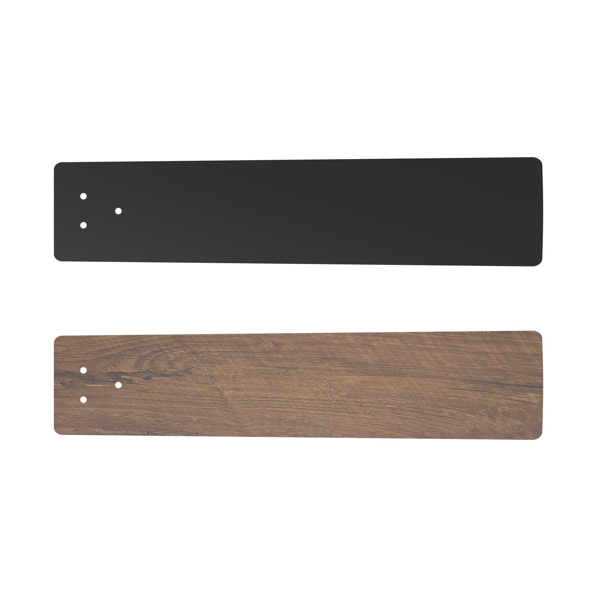 Alt View 10. Breezary - 52-Inch Modern Flush Mount Ceiling Fan with LED Light and Remote, Dual-layer acrylic shade, 5 Blades, DC Motor - black.