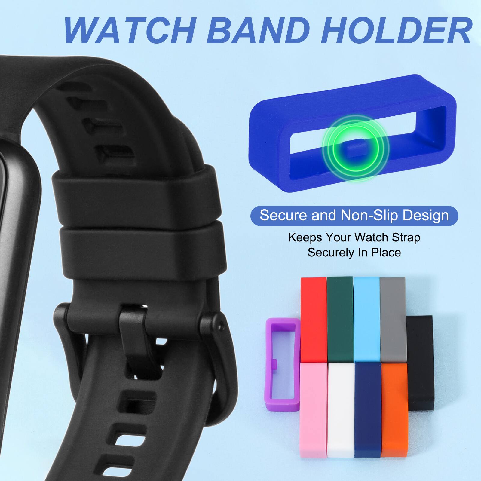 WATCH BAND HOLDER

Secure and Non-Slip Design
Keeps Your Watch Strap Securely In Place