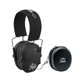 Walkers - Razor Slim Let Freedom Ring Cushioned Electric Earmuffs Bundle - Black