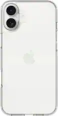 Front. Insignia™ - Hard-Shell Case for iPhone 16 Plus - Clear.
