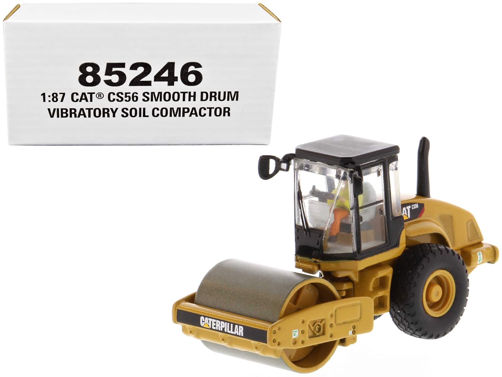 CAT Caterpillar CS56 Smooth Drum Vibratory Soil Compactor with Operator 1/87 (HO) Scale Diecast Model by Diecast Masters price history on PriceWatchPro