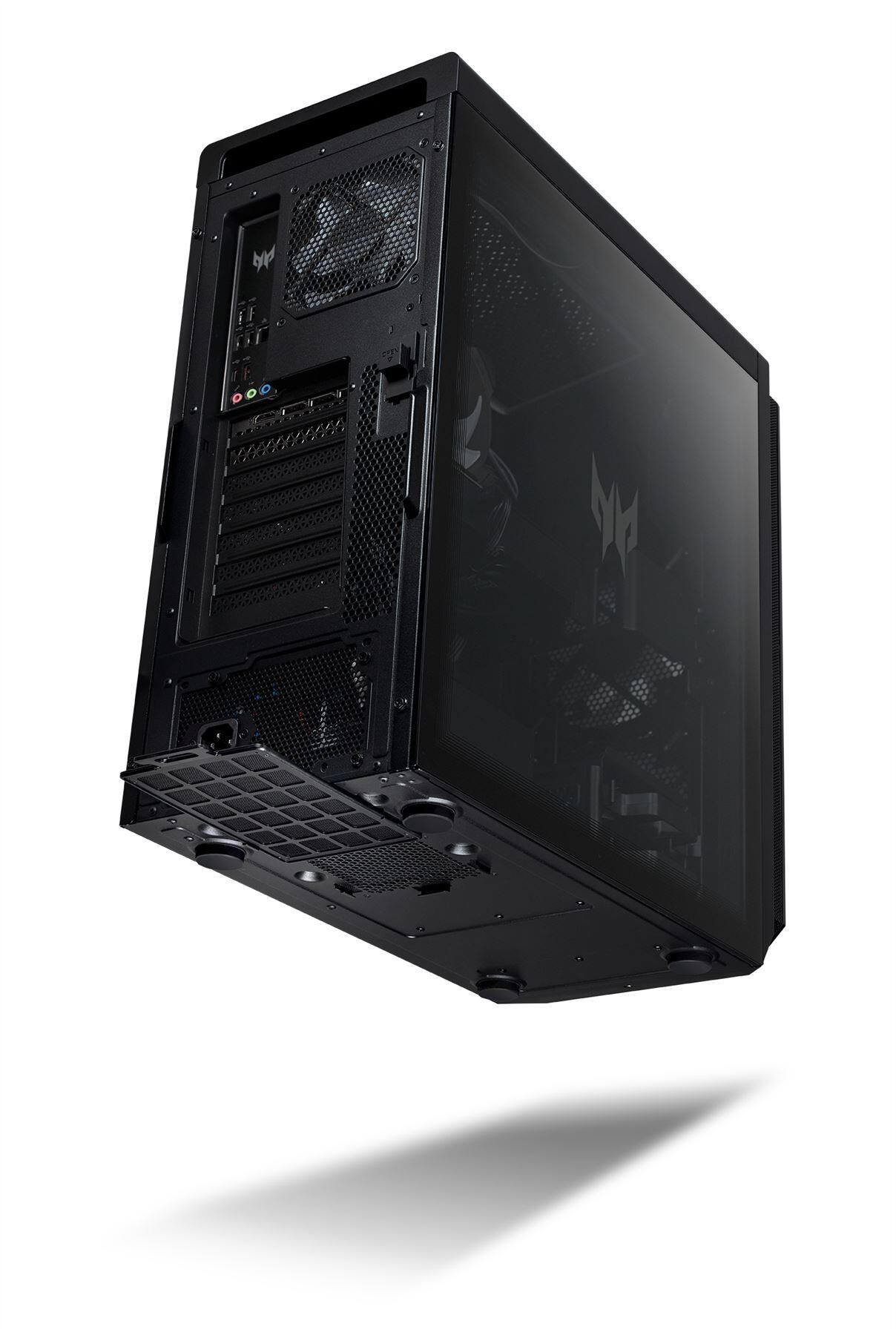 Alt View 3. Acer - Predator Orion 5000 PO5-640 PO5-64-EB11 Gaming Desktop Computer - Intel Core i7 16GB RAM 2TB HDD - 1TB SSD - Black.