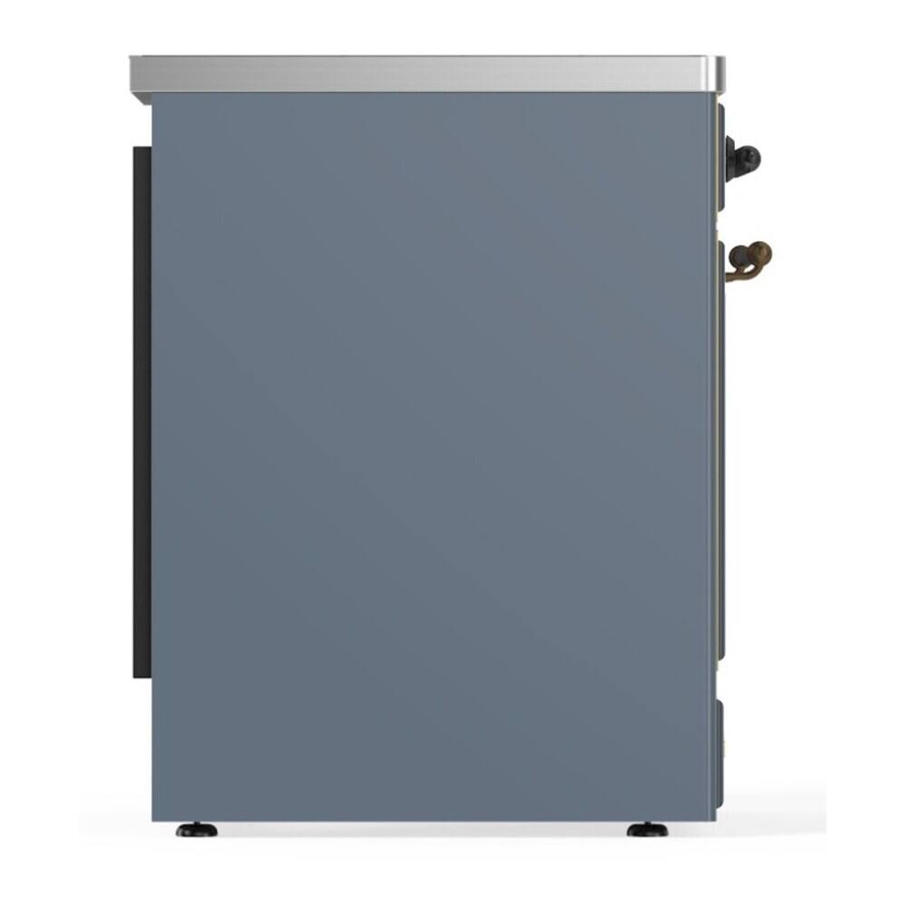 Alt View 7. ILVE - ILVE Majestic II 30 inch Induction Range with 4 Elements (Blue Grey, Burnished Trim) - Blue Grey.