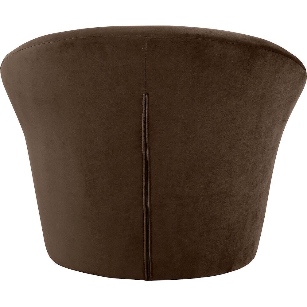 Alt View 4. Meridian Furniture - Tristan Brown Velvet Accent Chair - Brown.
