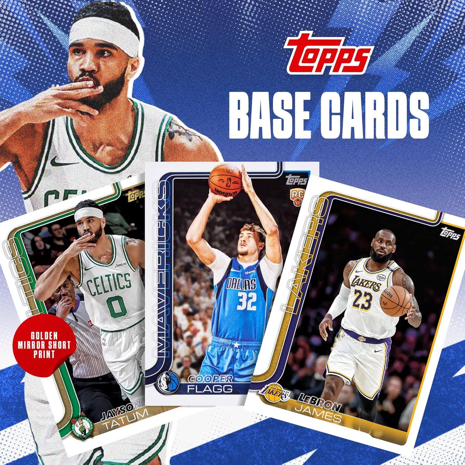 PF TOPE min MIRROR GOLDEN PRINT SHORT CELTICS O MAVS RICKS JAYSON TATUM EASNES topPS BASE CARDS TOPPS 1OUTLT RC Lepps DALLAS 32 GAME LAKERS LAKERS 23 1 320 COOPER FLAGG AKERS JAMES LEBRON