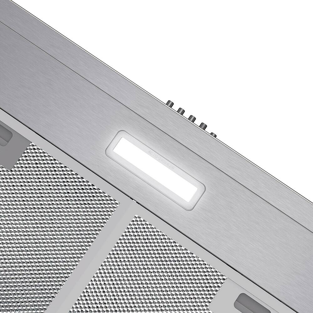 Alt View 9. Streamline - 30 in. Carmine Ducted Undermount 80 CFM Range Hood, Mesh Filters, Push Button Control, LED Light - Brushed Stainless Steel.