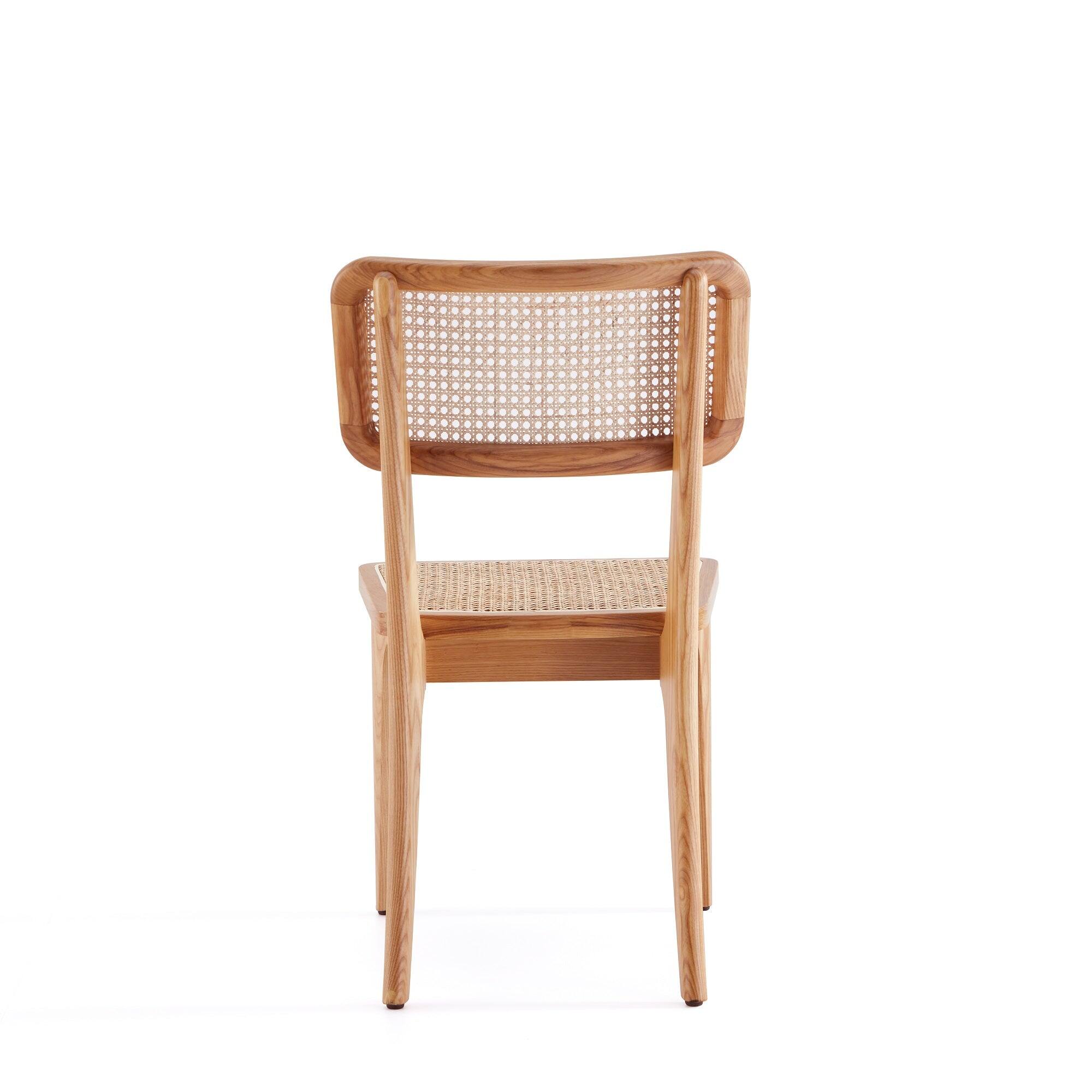 Alt View 3. Manhattan Comfort - Giverny Industry Chic Wood Dining Chair - Set of 2 - Natural.