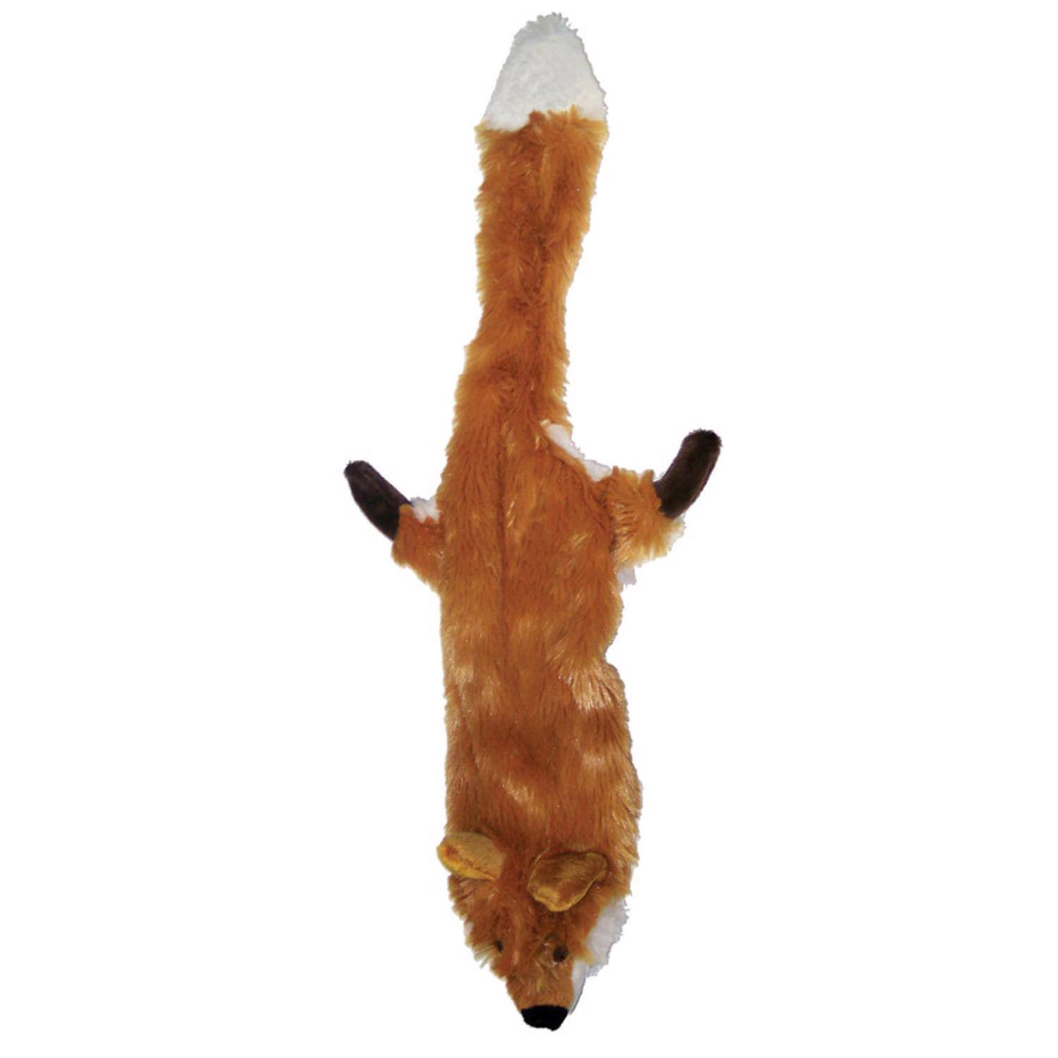 Angle. Spot - Spot Skinneeez Brown Plush Fox Dog Toy Large 1 pk - Brown.