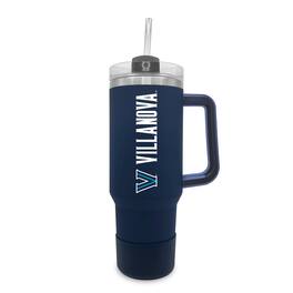 The Fanatic Group - Villanova Wildcats 40oz. Stainless Tumbler with Handle & Removable Straw - Navy