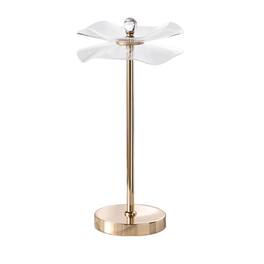 Manhattan Lane - Accent Table Lamp, LED, Lotus Shape Acrylic, 18 Inch - Copper, Gold