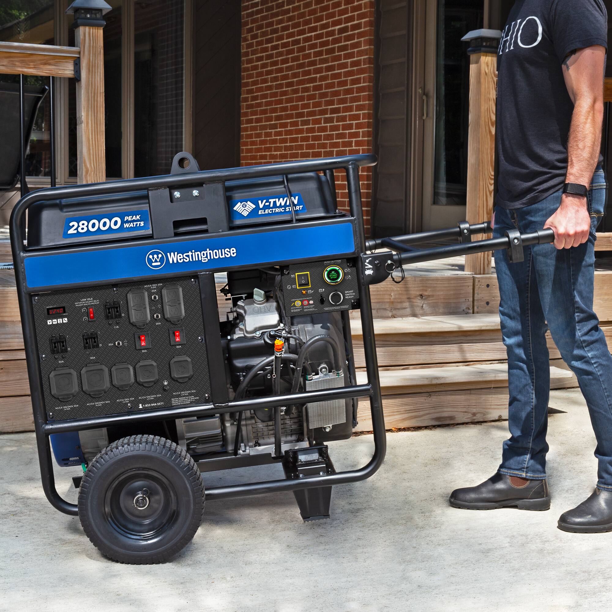 HO V-TWIN V 18 S1 ET ELECTRIC PEAK 28000 WATTS W Westinghouse