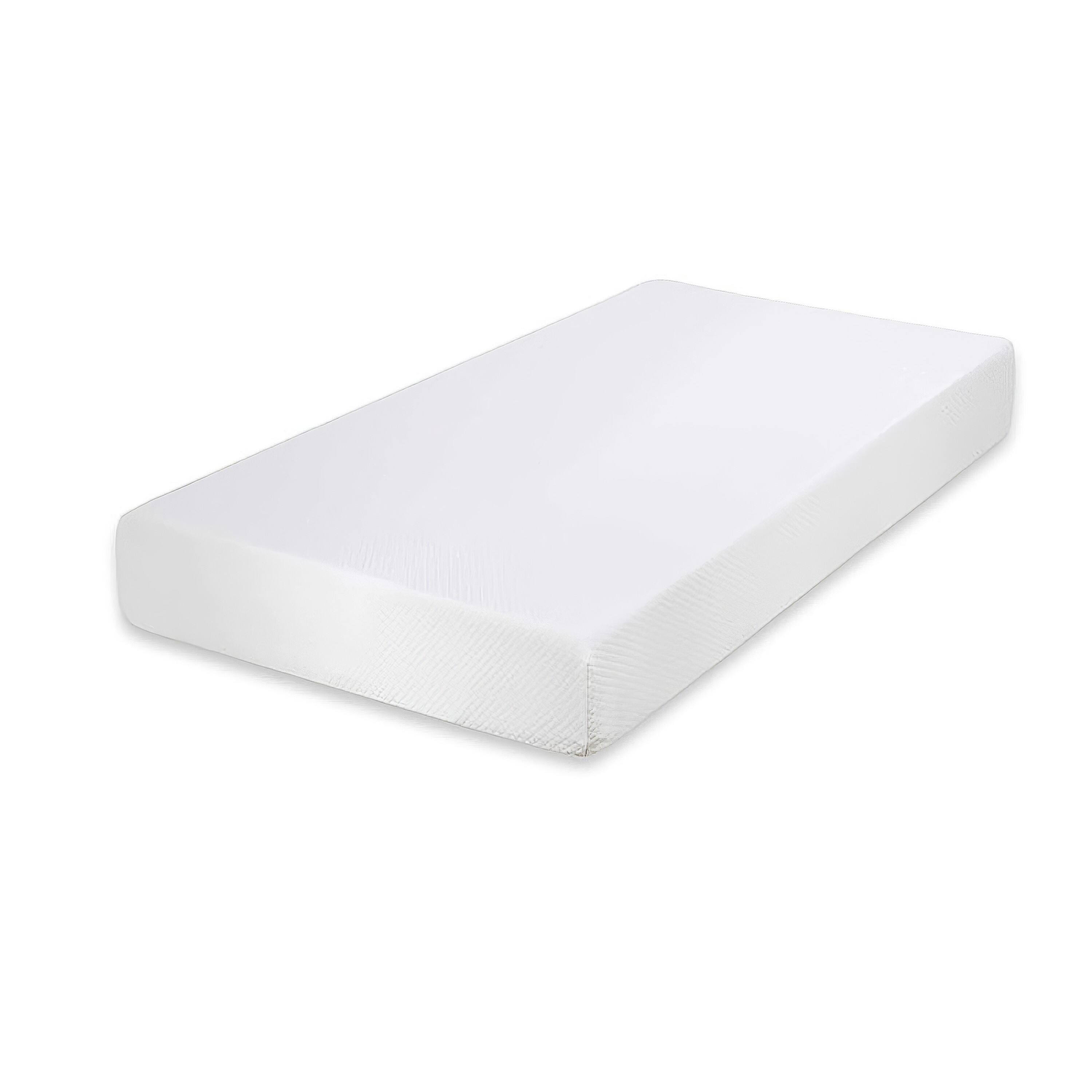 Front. Manhattan Lane - Aysa Twin Size Mattress, Memory Foam,  Polyester Cover, 12 Inch - White.