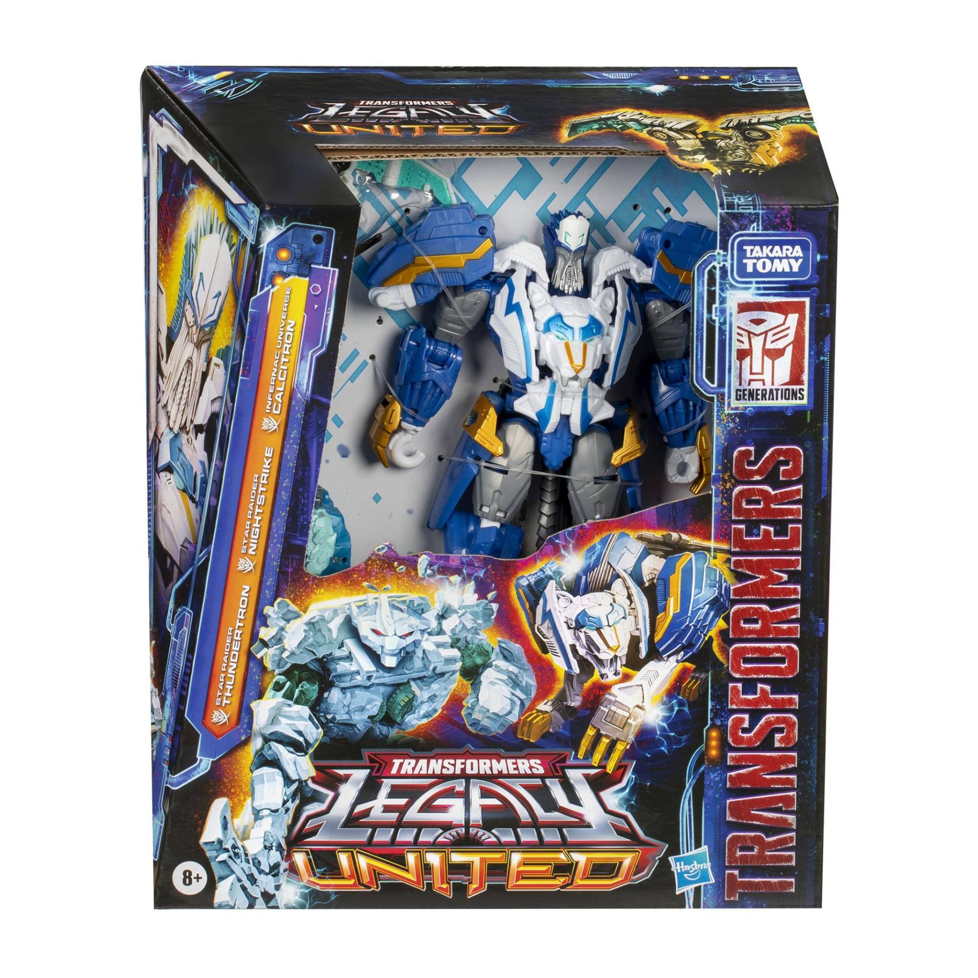 TRANSFORMERS  
LEGACY UNITED  

TAKARA TOMY  
GENERATIONS  

NIGHTSTRIKE TRON  
THUNDERTRON  

8+