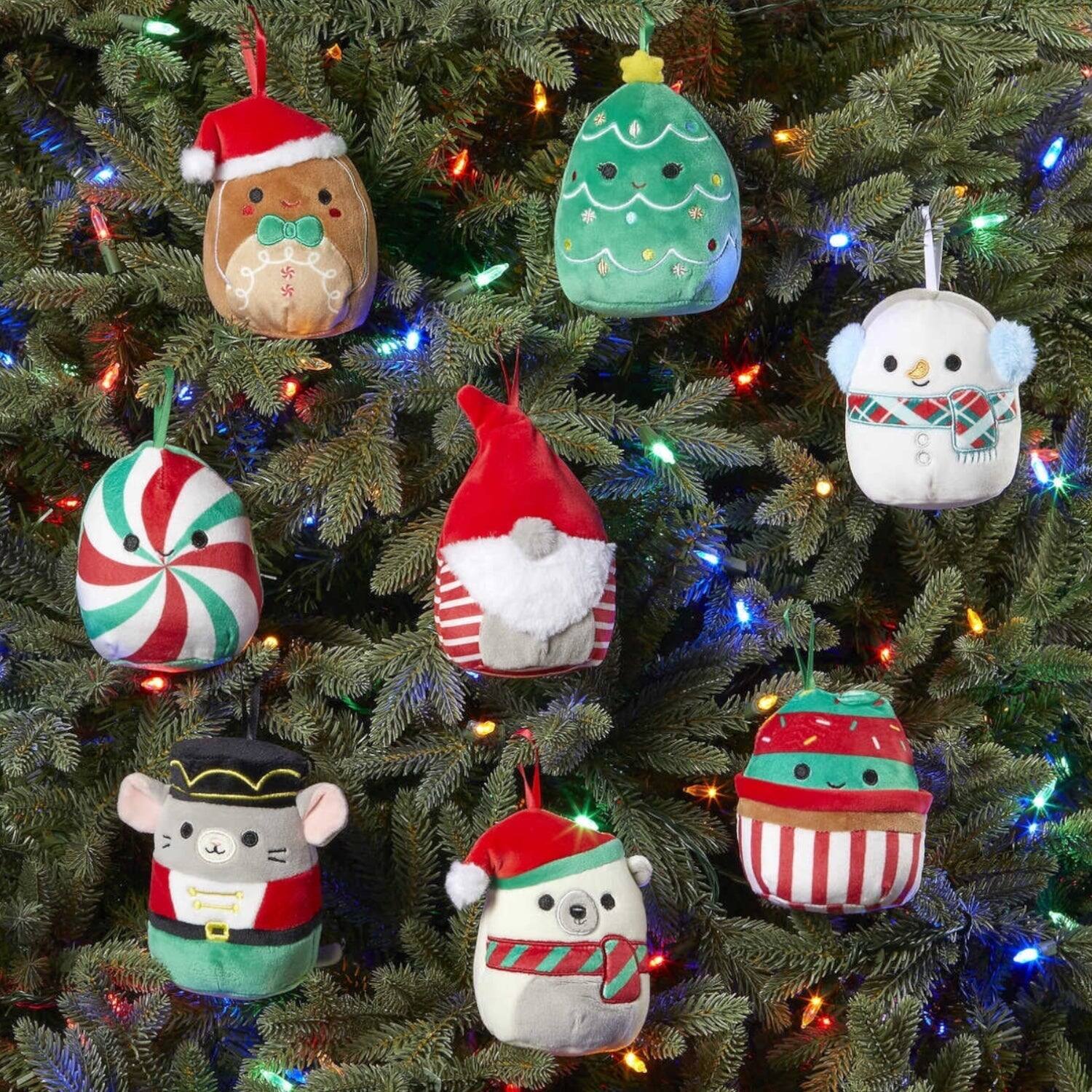Alt View 4. Kellytoy - Squishmallows: Holiday Christmas Classic Collection - 8 Pack 4” Plush Ornament.