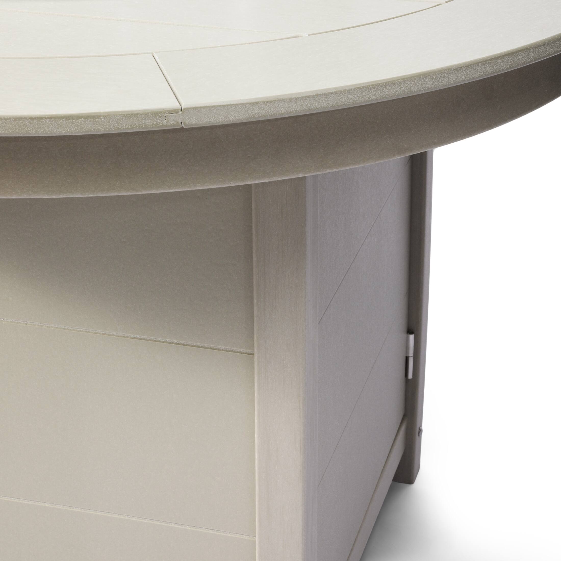 Alt View 3. WestinTrends - WestinTrends Helios 47" Modern Outdoor Patio Propane Gas Round Fire Pit Table - Sand.