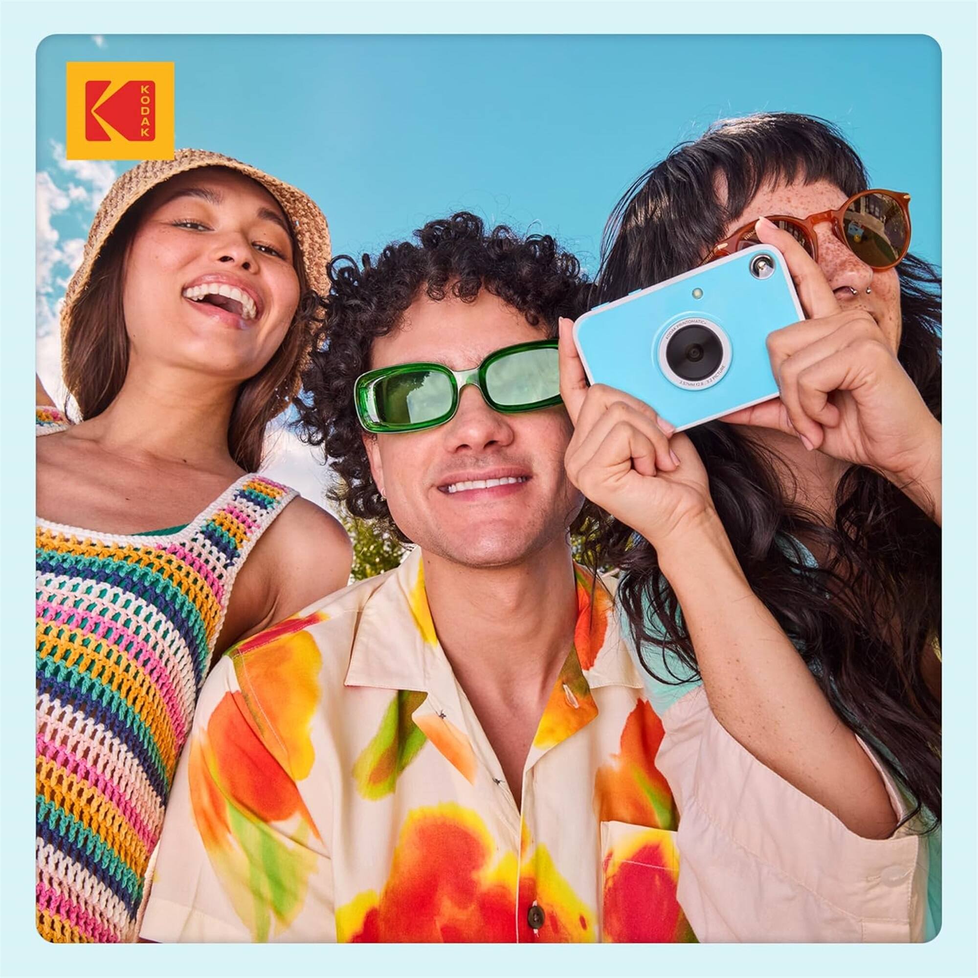 Alt View 5. Kodak - KODAK Printomatic+ Instant Print Camera 10MP, RGB LED, Zink Photo Prints - Blue.