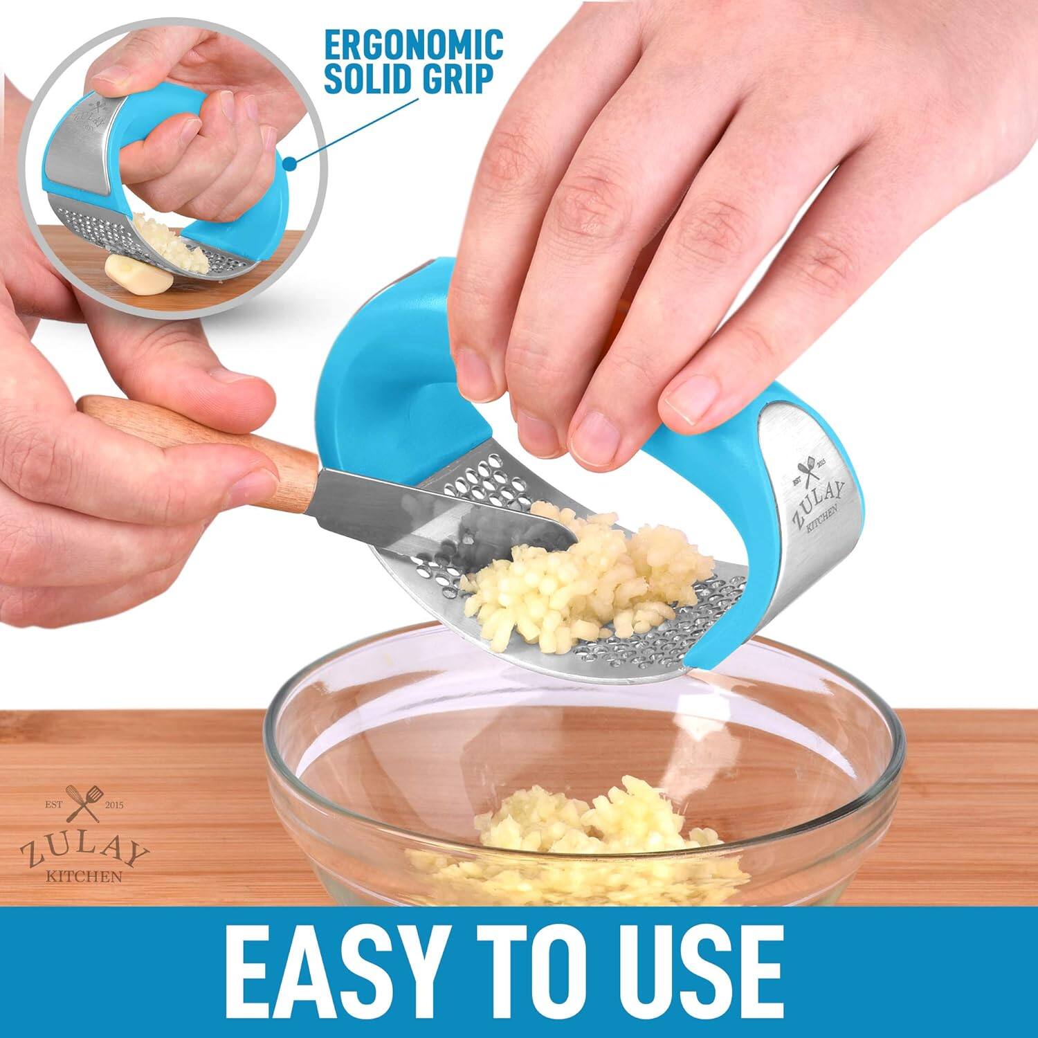 ERGONOMIC SOLID GRIP, ZULAY KITCHEN, EASY TO USE
