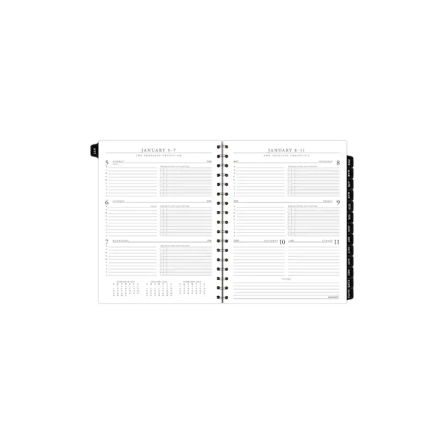 Appoinment Book Example 2026 AT A GLANCE Executive 8.75