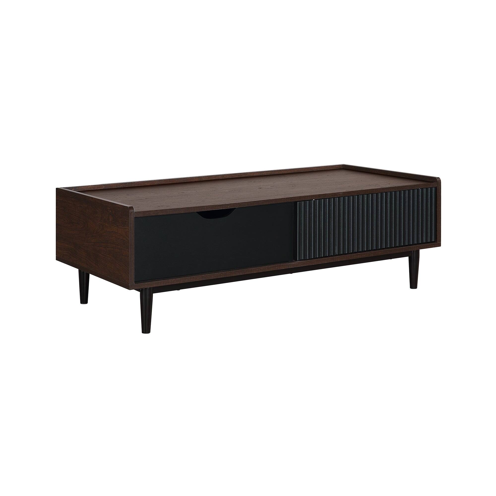 Alt View 3. Manhattan Comfort - Duane Mid-Century Modern 47" Coffee Table - Black.