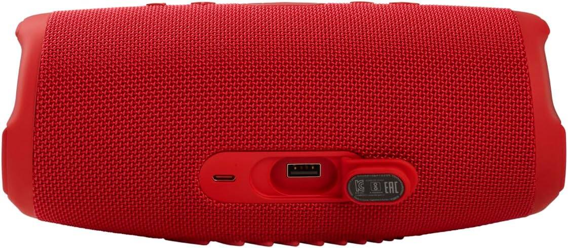 Left. JBL - JBL Charge 5 - Portable Waterproof Speaker - Red - Red.