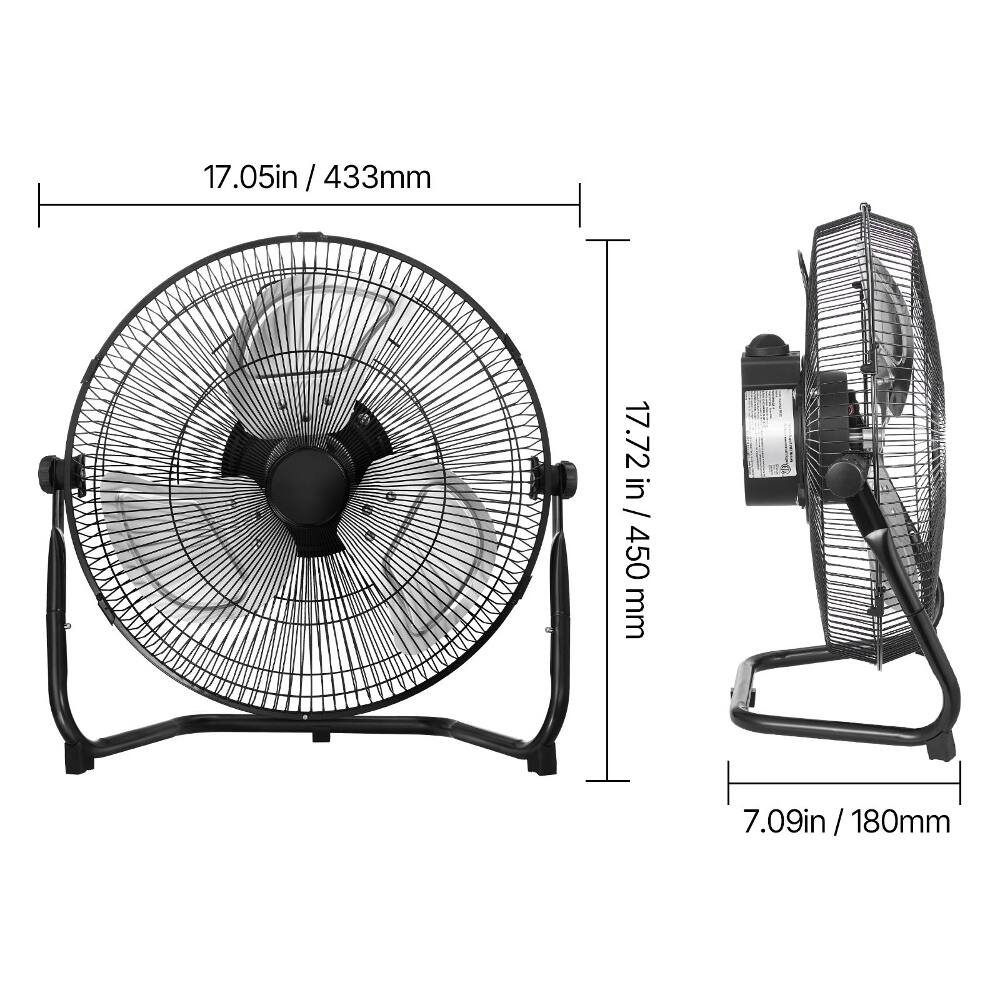 17.05in / 433mm  
17.72in / 450mm  
7.09in / 180mm