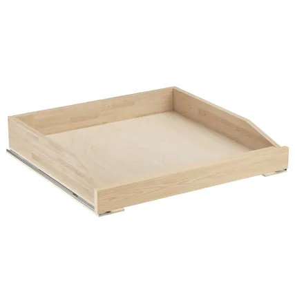 Front. LOVMOR - Pull Out Cabinet Organizer with Soft Close 22.5-W x 21-in D Cabinet Drawers Slide Out for Kitchen Base Cabinet - Wood.