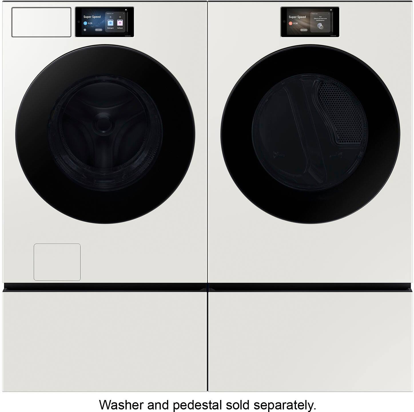 Washer and pedestal sold separately.