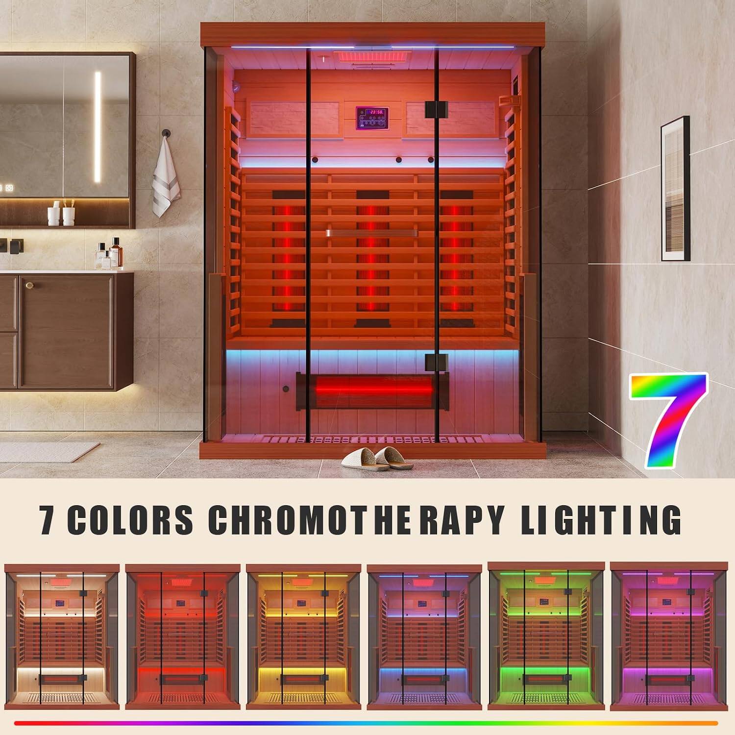 7 COLORS CHROMOTHERAPY LIGHTING