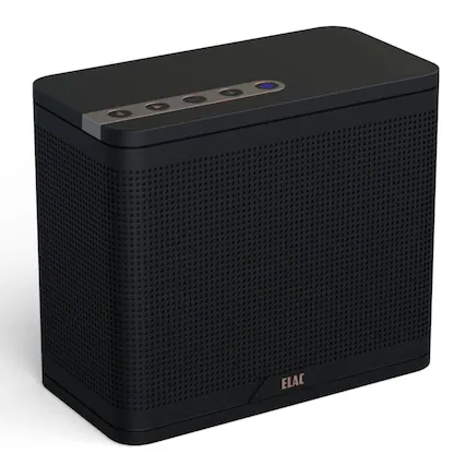 Front. ELAC - ELAC NAVA 100 Black - Portable Bluetooth Speaker - Black/Gray.
