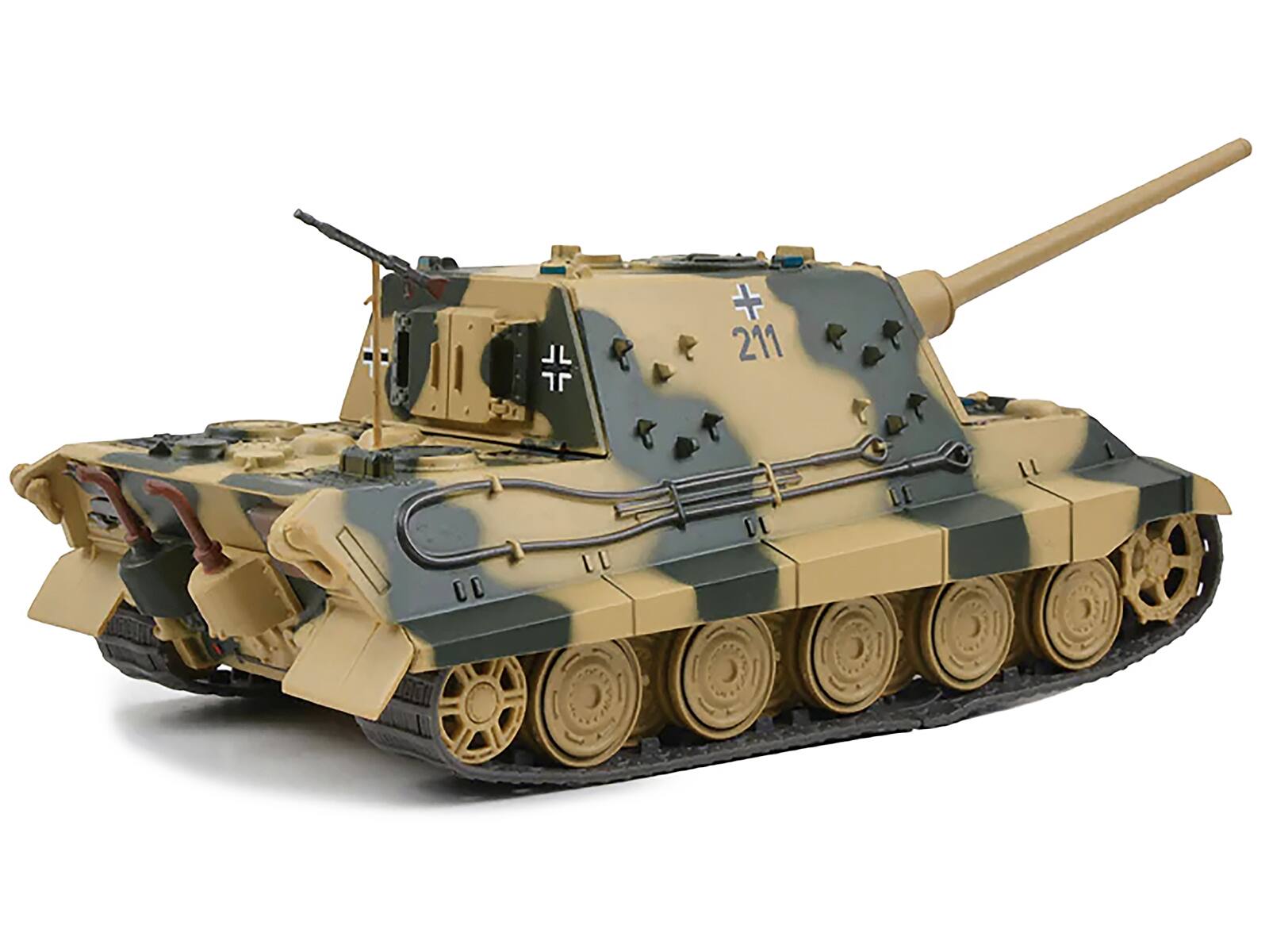 Angle. AFV's of WWII - German Sd.Kfz. 186 Jagdpanzer VI Jagdtiger Heavy Tank Destroyer #211 w/ Henschel Turret Schwere Panzerjäger 512 1/43 - Multi.