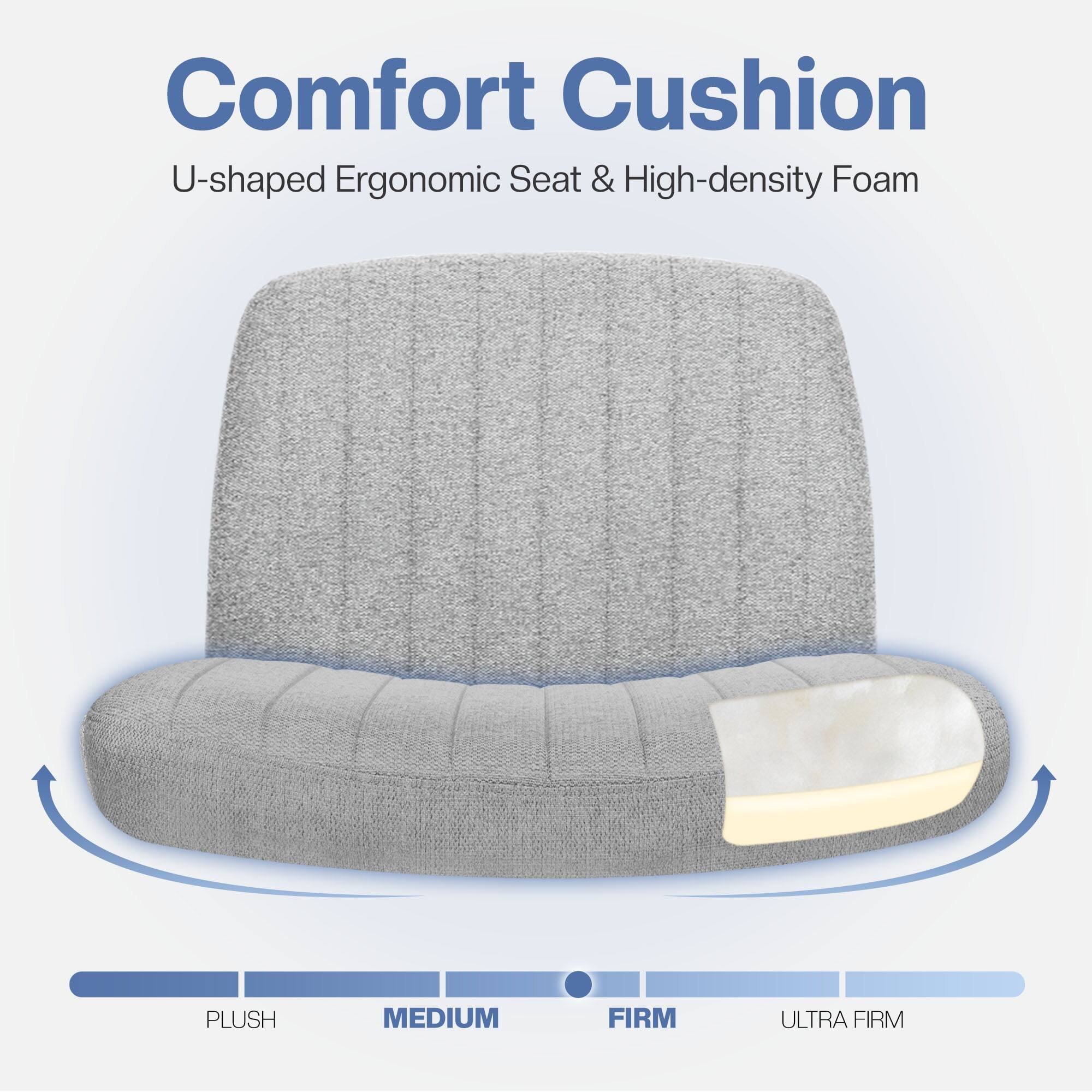 Comfort Cushion  
U-shaped Ergonomic Seat & High-density Foam  

PLUSH  
MEDIUM  
FIRM  
ULTRA FIRM