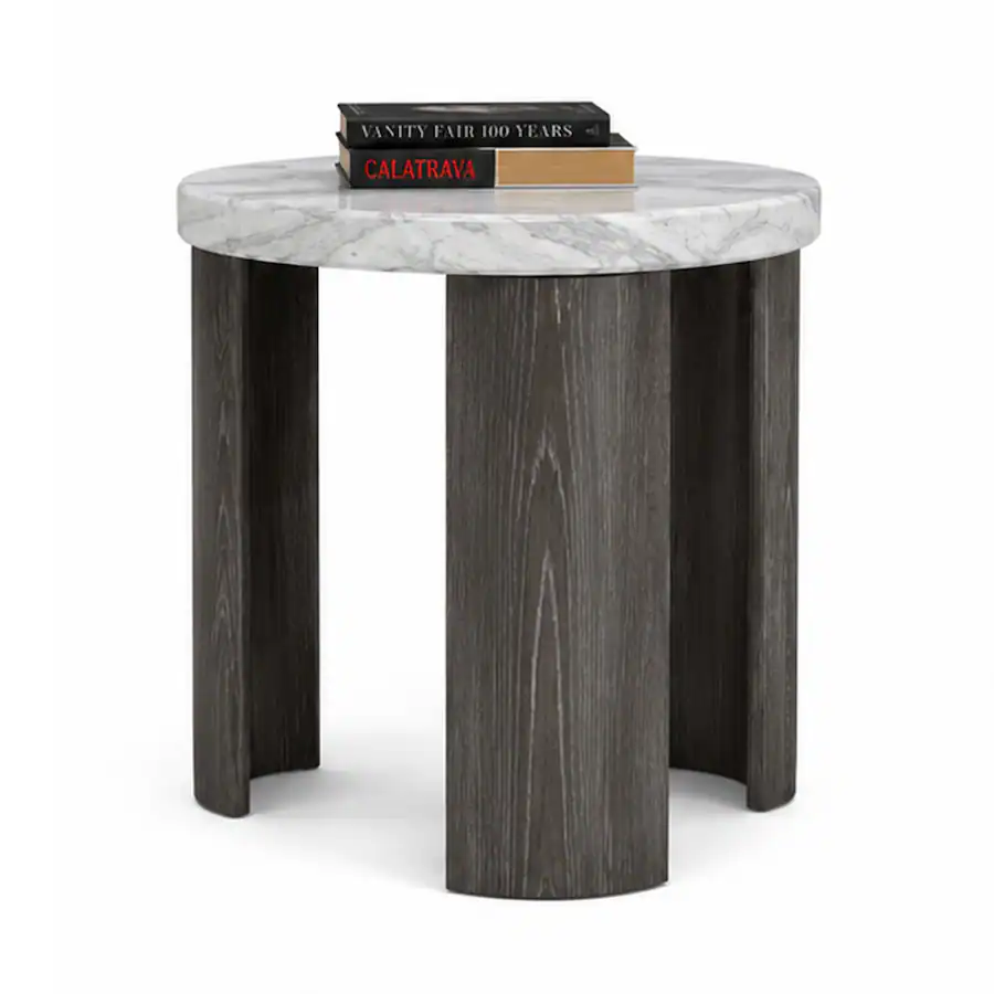 Table Football Colour In Manhattan Lane Lesy Side End Table, 24 Inch Triangular Faux Marble Top ...