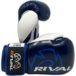 RIVAL - Boxing RB7 Fitness Plus Hook and Loop Bag Gloves - XS - Navy/White